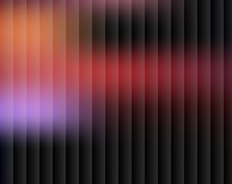 Abstract vertical gradient stripes transitioning from purple and orange to deep red and black