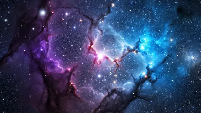 Colorful nebula in space symbolizing exploration and the great outdoors