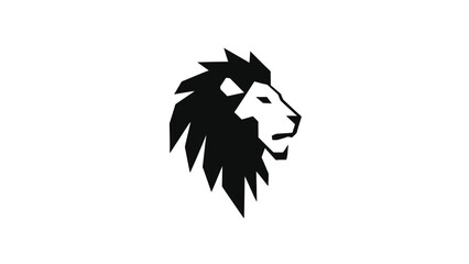 Obraz premium Majestic Lion Head Logo - A Symbol of Strength, Courage, and Royalty