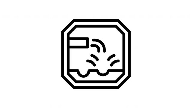 corrosive minimalist stroke animation