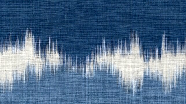 Traditional indigo and white textile pattern seamless design minimal aesthetic artistic textile environment