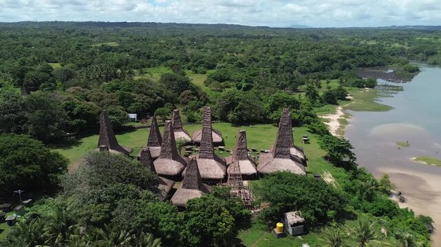  Ratenggaro Village - a traditional, megalithic village in Southwest Sumba, Bali, Indonesia 