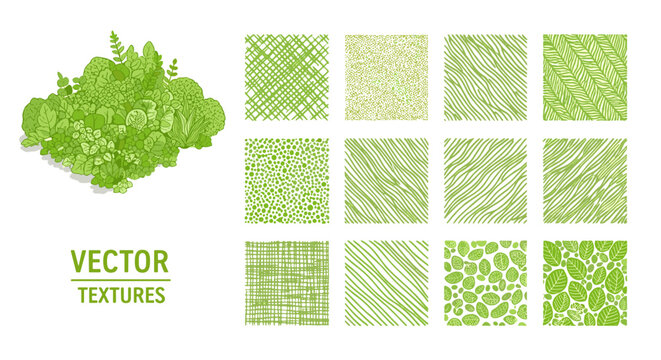 adobe Green vector texture backgrounds with various patterns and designs for creative projects and branding flash