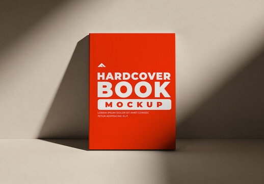 Hardcover Book Mockup AI for Editorial Publishing Showcase