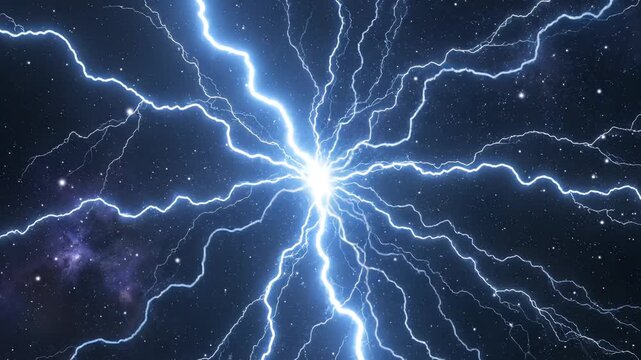 Lightning in space emphasizing modern aesthetics and minimalist design