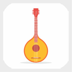 Obraz premium Portuguese Guitar Illustration