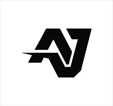 aj ja j a letter logo design. Minimal monogram emblem, classic style  Alphabet vector logo design. Premium Business logo, White background
