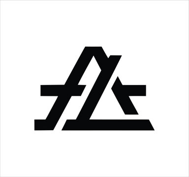 al la l a letter logo design. Minimal monogram emblem, classic style  Alphabet vector logo design. Premium Business logo, White background