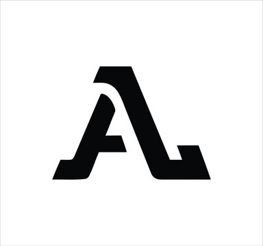 al la l a letter logo design. Minimal monogram emblem, classic style  Alphabet vector logo design. Premium Business logo, White background