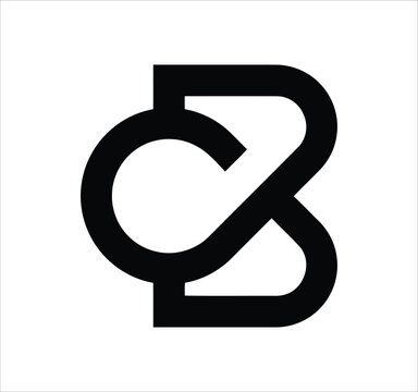 bc cb c b letter logo design. Minimal monogram emblem, classic style  Alphabet vector logo design. Premium Business logo, White background