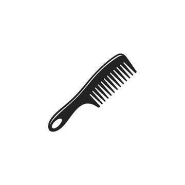 Black wide tooth comb hair tool.