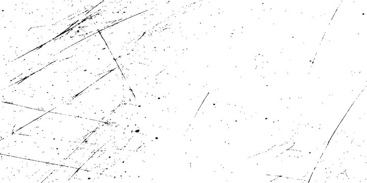 Scratched grunge overlay background: light surface with fine black scratch lines, dust speckles and subtle distressed abstract texture design
