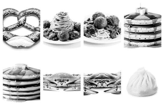 Pop Art Halftone Egg and Breakfast Set in Vintage Comic Book Style