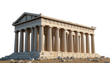 Fototapeta premium Ancient Greek Parthenon monument with columns