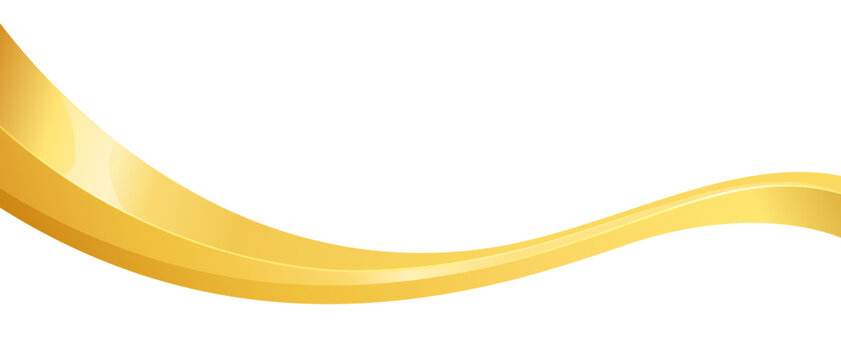 Golden stripe swoosh flow, elegant gold ribbon wave background. Elegant line deluxe vector background, golden swoosh fluid wave. Gold ribbon flow premium decoration or luxury stripe shiny element
