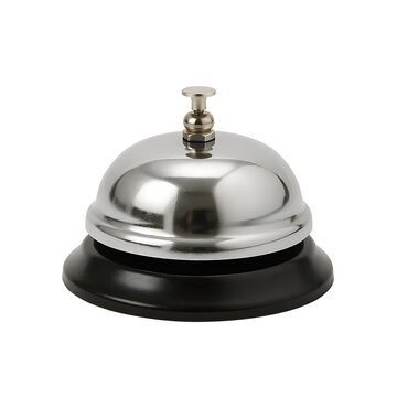 Service bell reception desk ring isolated on transparent background