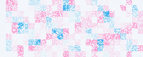 Fototapeta premium Abstract Pixel Block Grid Background