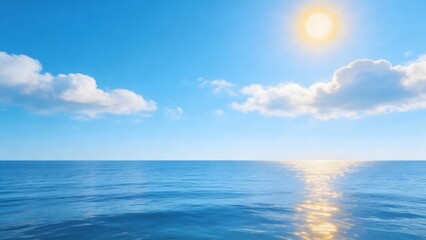 Obraz premium Ocean under sunny sky