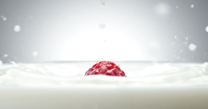 Milk splash creating a crown shape against a soft gradient background, emphasizing freshness