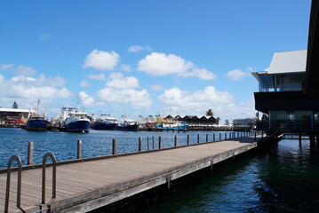 Fototapeta premium Fremantle Fishing Boat Harbour - Western Australia