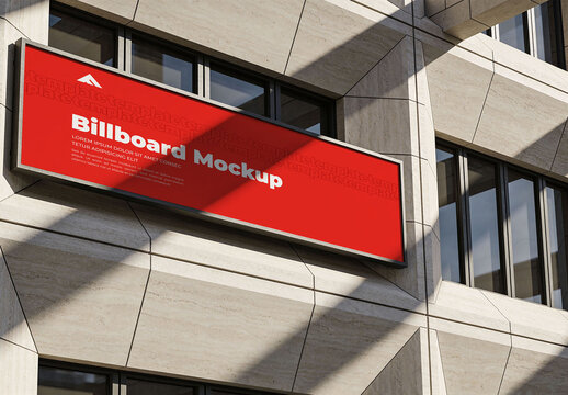 Realistic Outdoor Billboard Mockup PSD for Advertising Campaign Branding