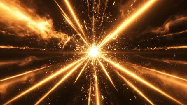 Explosion in space for compelling visual storytelling and engaging ads