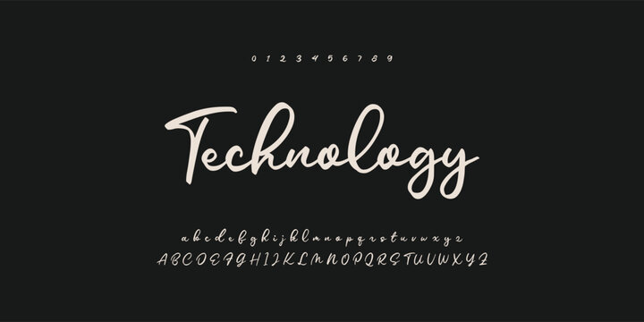 signature Font Calligraphy Logotype Script Brush Font Type Font lettering handwritten