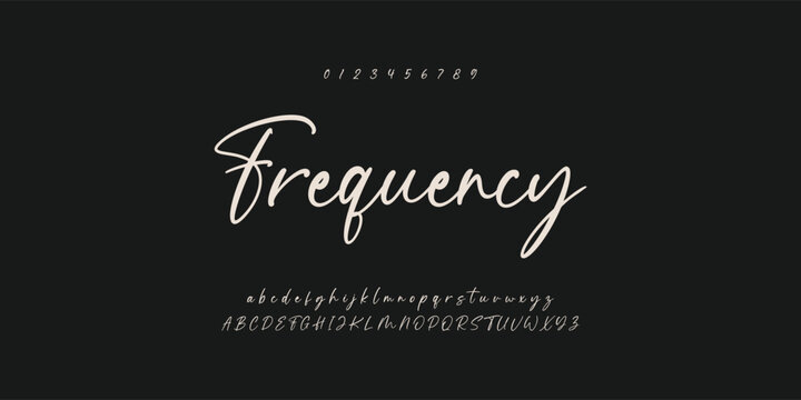 signature Font Calligraphy Logotype Script Brush Font Type Font lettering handwritten