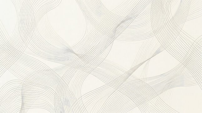 Elegant abstract linear texture background design with subtle wavy intersecting lines in soft beige and light blue hues minimalist and sophisticated visual for modern graphic