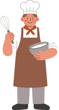 chef with a tray