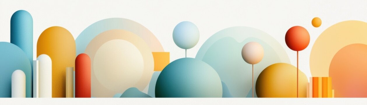 Minimalist color blind test event in modern digital environment featuring simple design elements