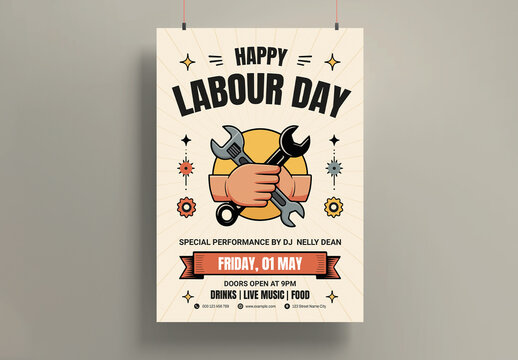 Labour Day Poster Template