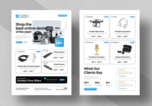 Modern Ecommerce Product Catalog Flyer Template