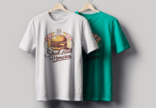 Street Food Burger Tshirt Design