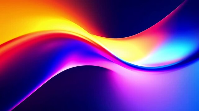 Vibrant colorful wave abstract background design.
