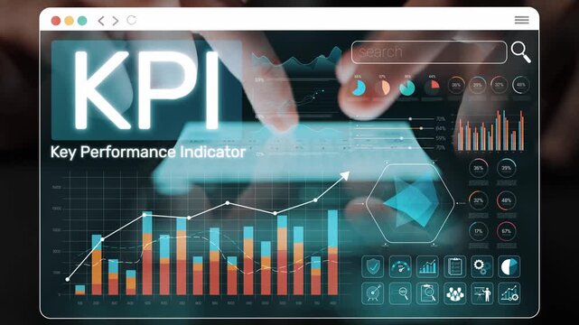Modern Digital Interface Displaying Key Performance Indicators for Business Analysis and Strategy Development with Interactive Graphs and Data Screens Sigmoid
