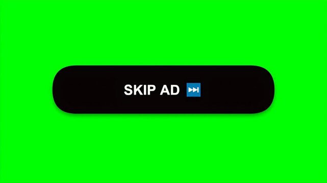 Digital skip ad button counts down from three to one and displays a fast forward icon for video players