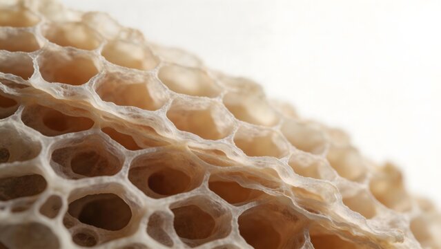 Closeup of honeycomb structure