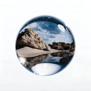 Conceptual Image of Single Glass of Sacred Zamzam Water