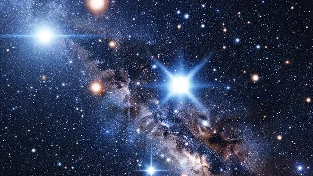 Starry night sky with galaxy highlighting environmental conservation and serenity