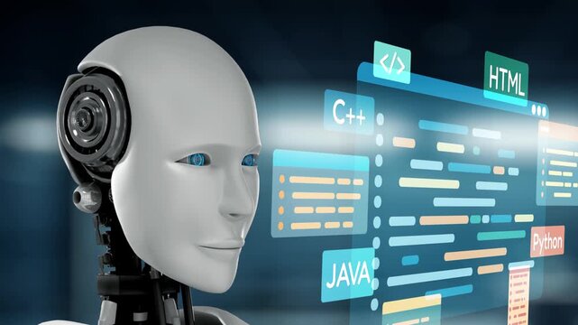 AI artificial intelligence assists software development through smart coding tools, virtual assistant debugging, and intelligent automation in digital product creation. Epoch