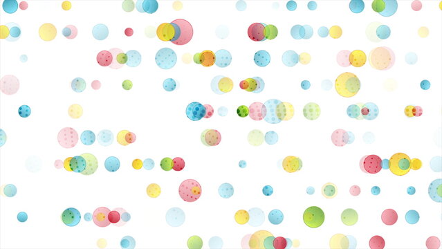 Colorful geometric hi-tech minimal background with circle dots