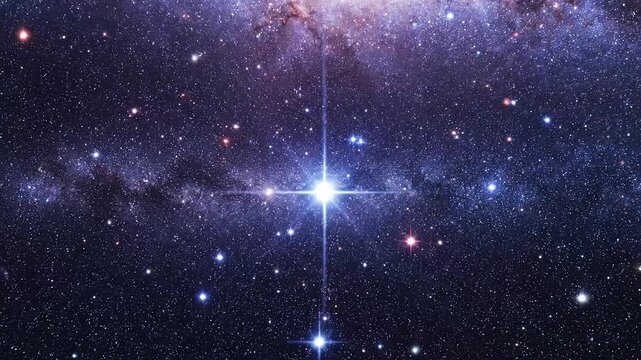 Starry night sky with galaxy highlighting environmental conservation and serenity