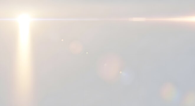 Bright Sunlight Reflections Over Soft Haze
