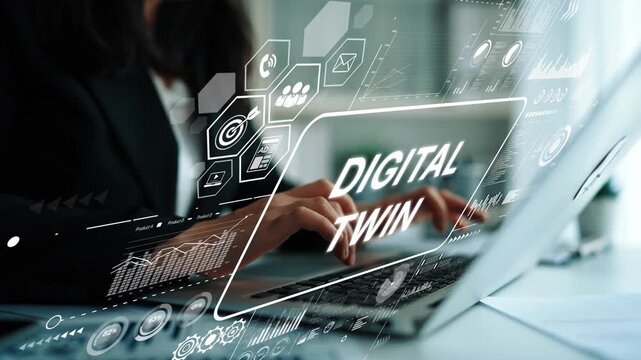 Digital Transformation Concept with Focus on Digital Twin Technology in Modern Business Environment. Asymptotic smart data analytic.