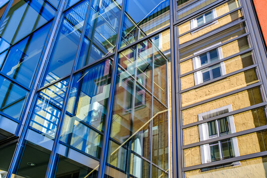 typical windows of an office building