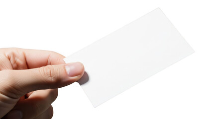 Obraz premium Hand holding blank business card