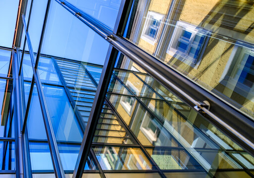 typical windows of an office building