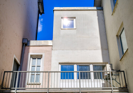 part of a typical apartment house in austria