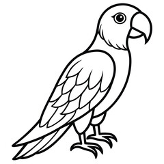 Fototapeta premium Parrot icon isolated on white background.